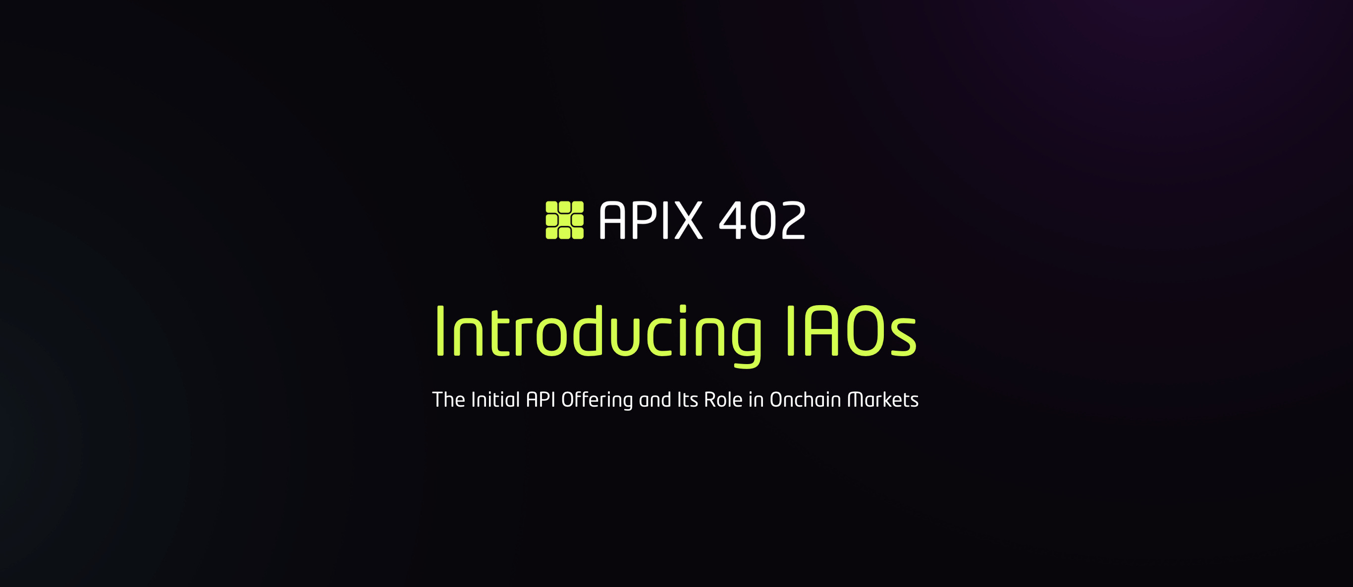 Introducing IAOs